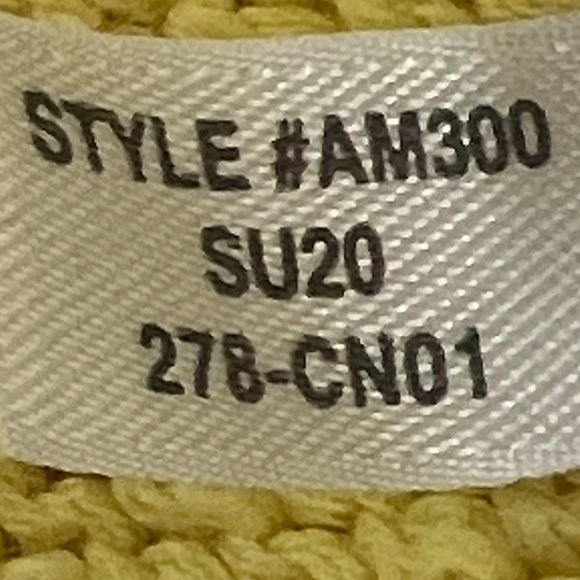 Madewell Cream and Soft Yellow Ombre Knit Style #AM300 Cropped Top Size S - Picture 12 of 16